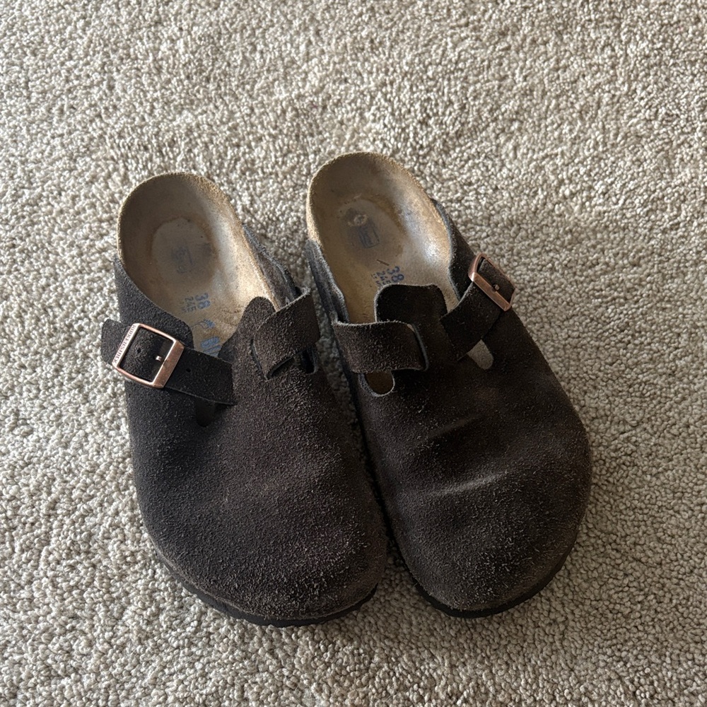 Birkenstock Boston Clog , Mocha , Size 38